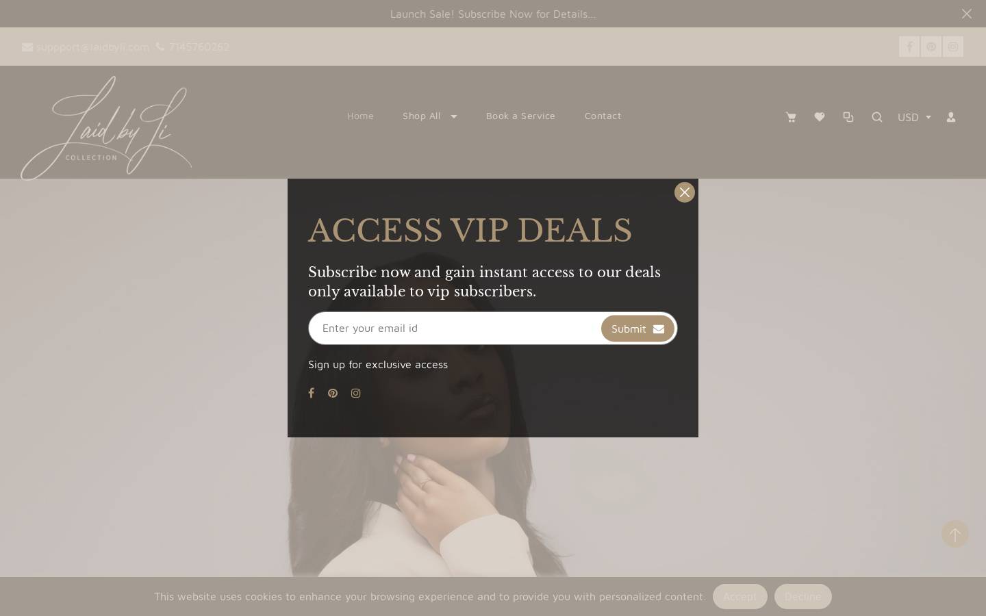 laidbyli.com homepage screenshot