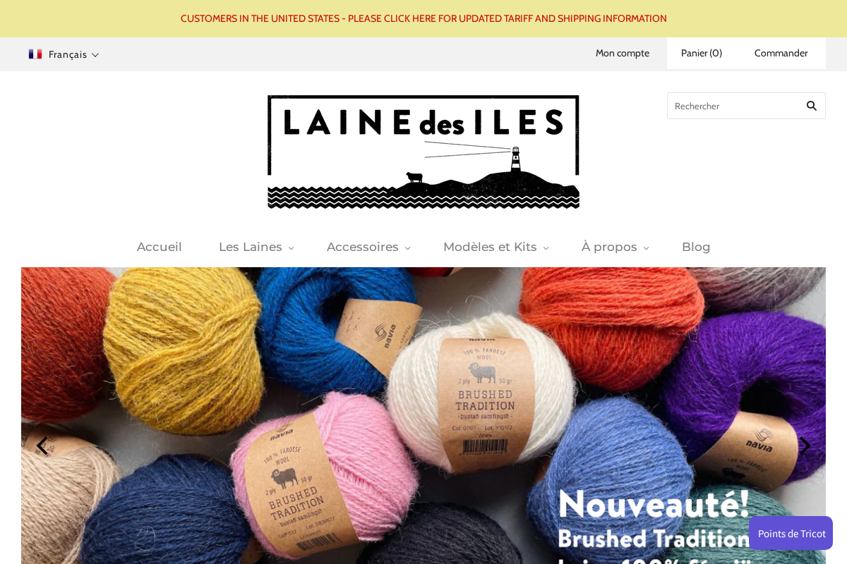 lainedesiles.com homepage screenshot