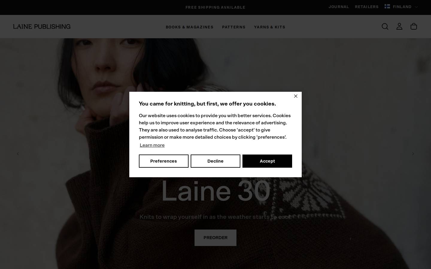 lainepublishing.com homepage screenshot