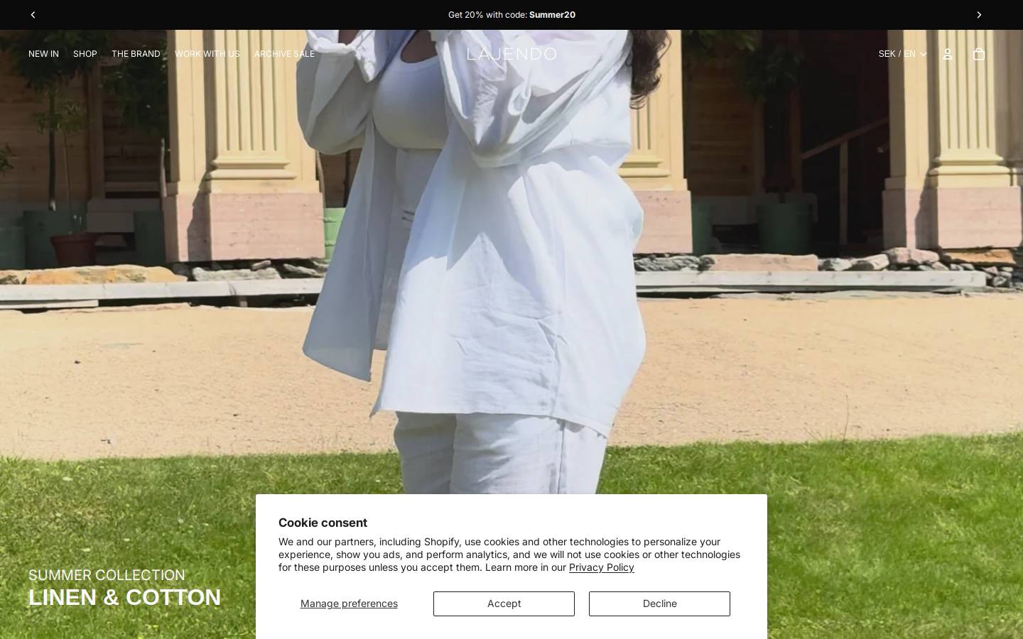 lajendo.com homepage screenshot