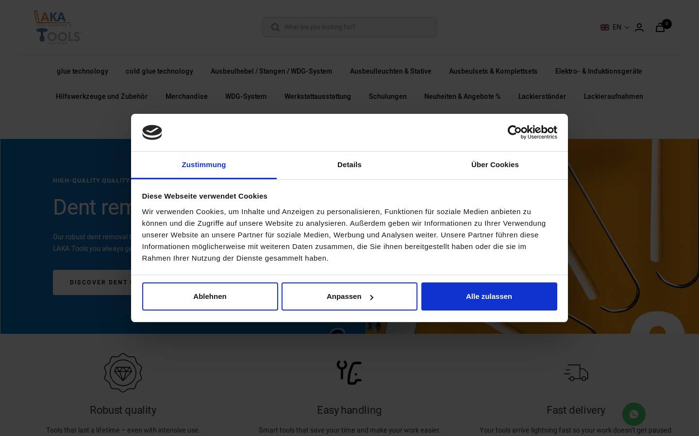 laka-tools.de homepage screenshot
