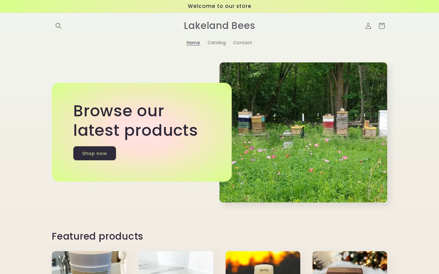lakelandbeez.com homepage screenshot