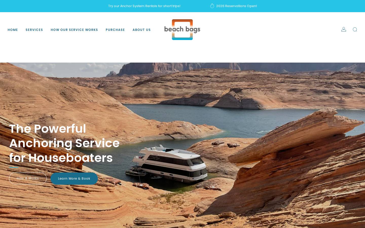 lakepowellanchors.com homepage screenshot