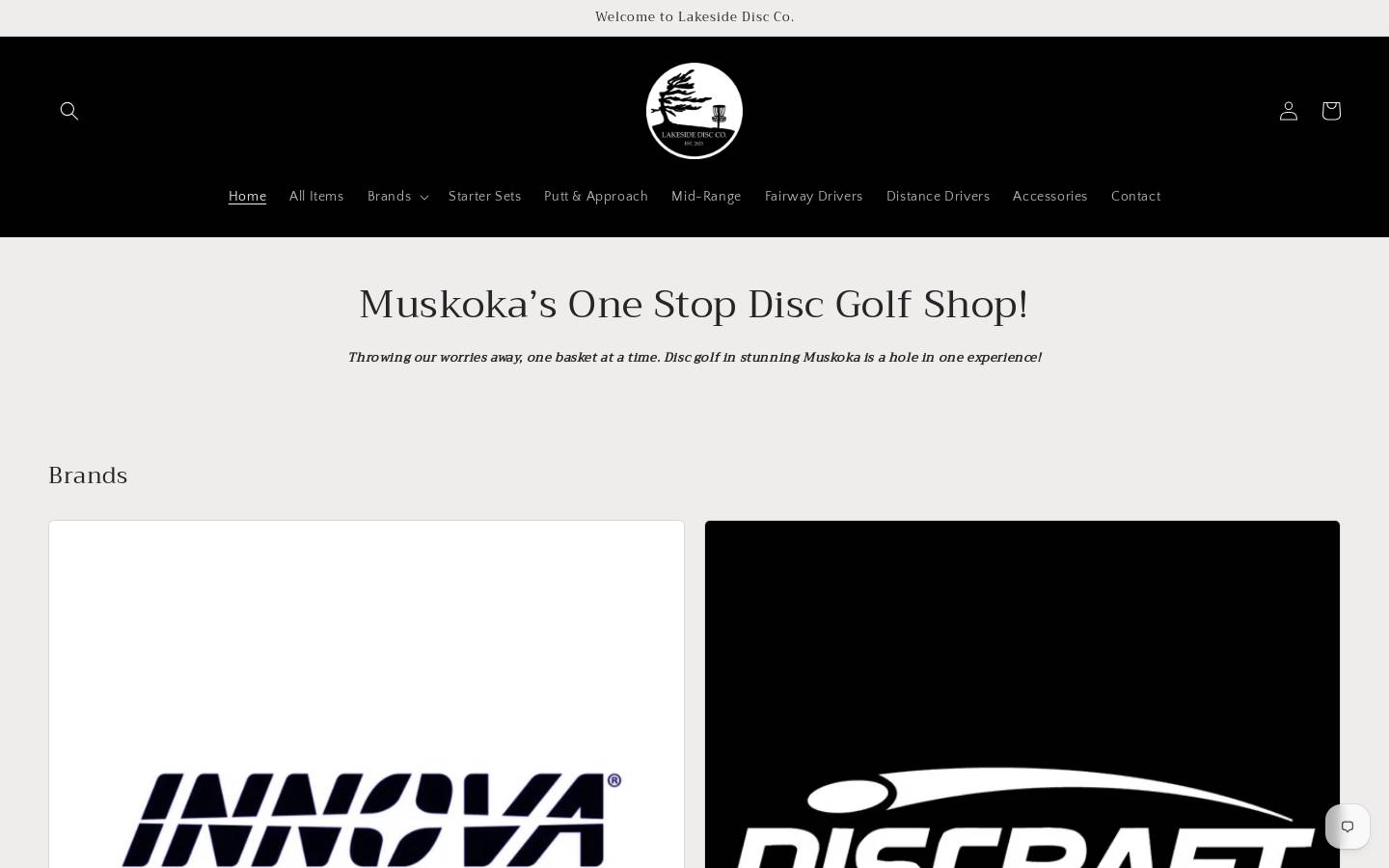 lakesidedisc.com homepage screenshot