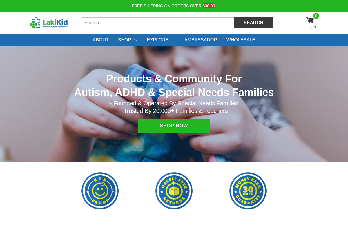 lakikid.com homepage screenshot