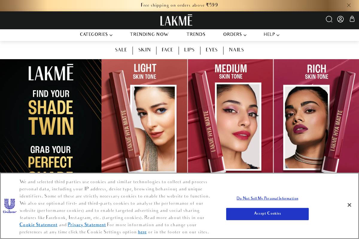 nivi homepage screenshot