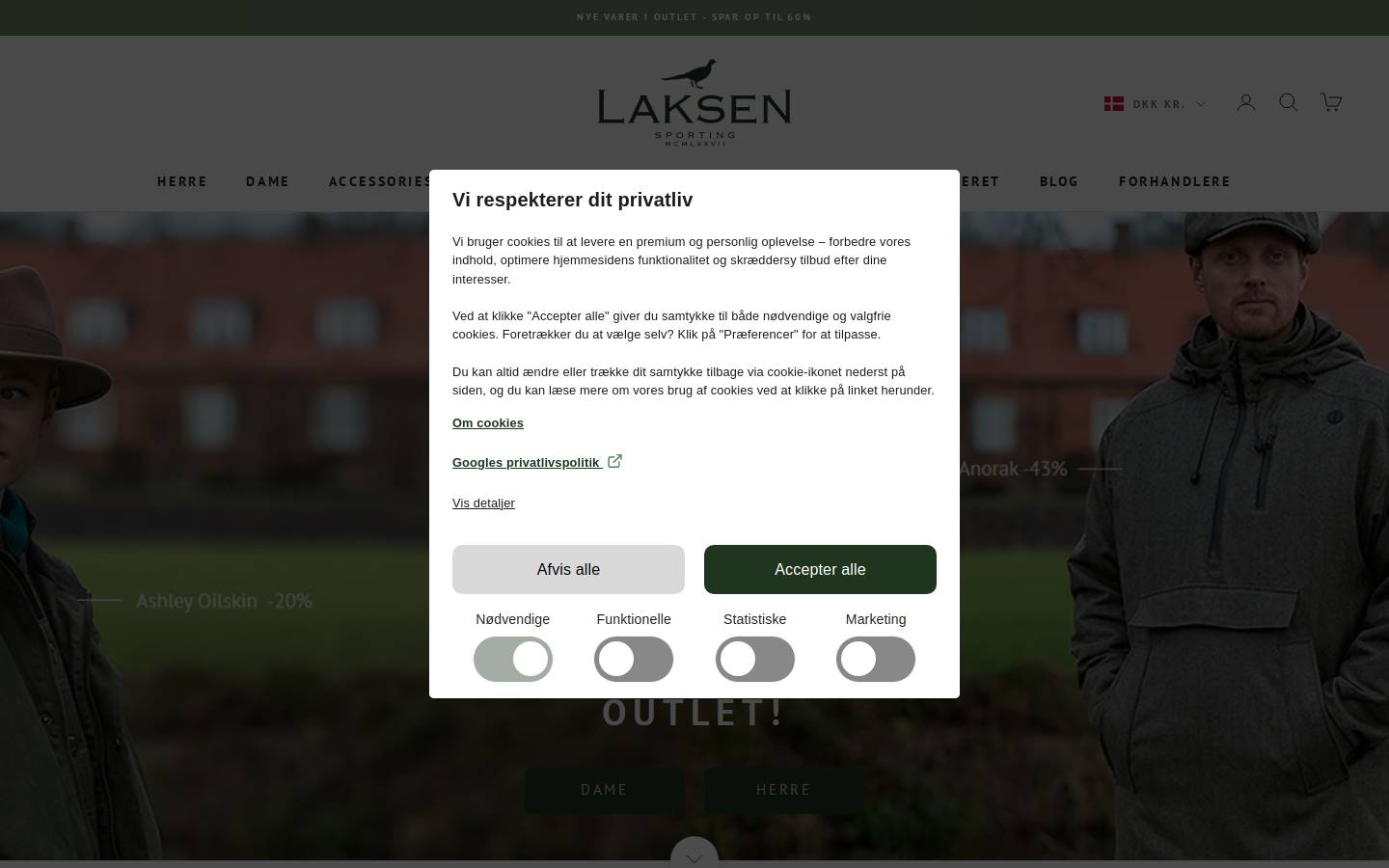 Laksen Sporting homepage screenshot