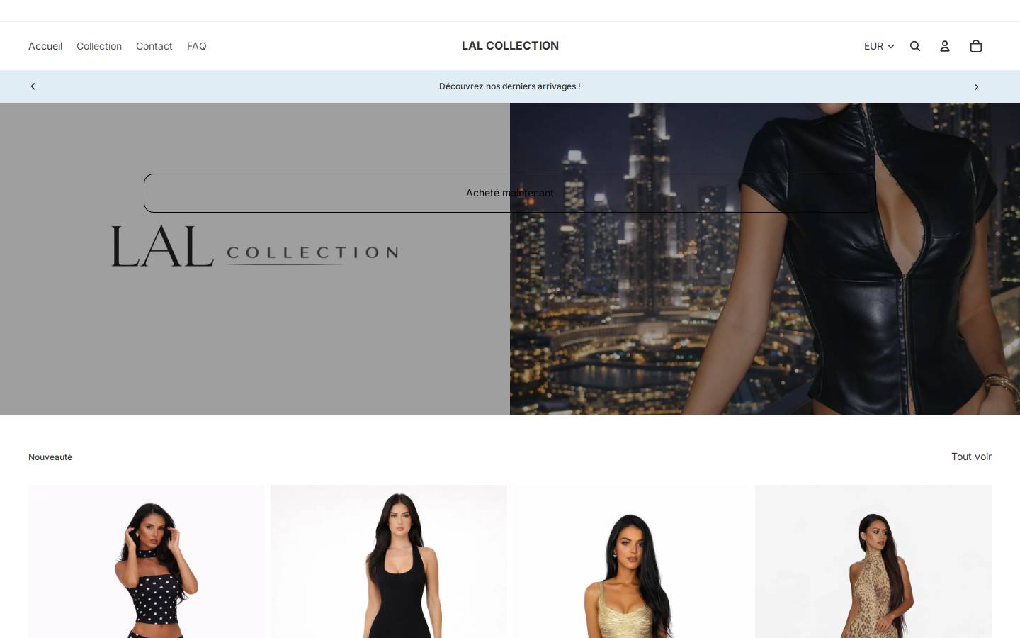 lalcollection.com homepage screenshot