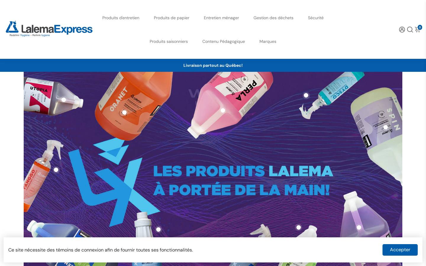 lalemaexpress.com homepage screenshot