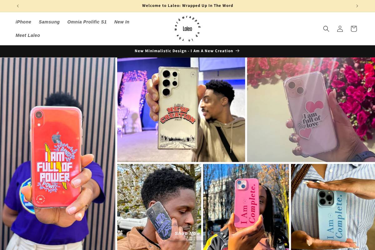 laleowrap.com homepage screenshot