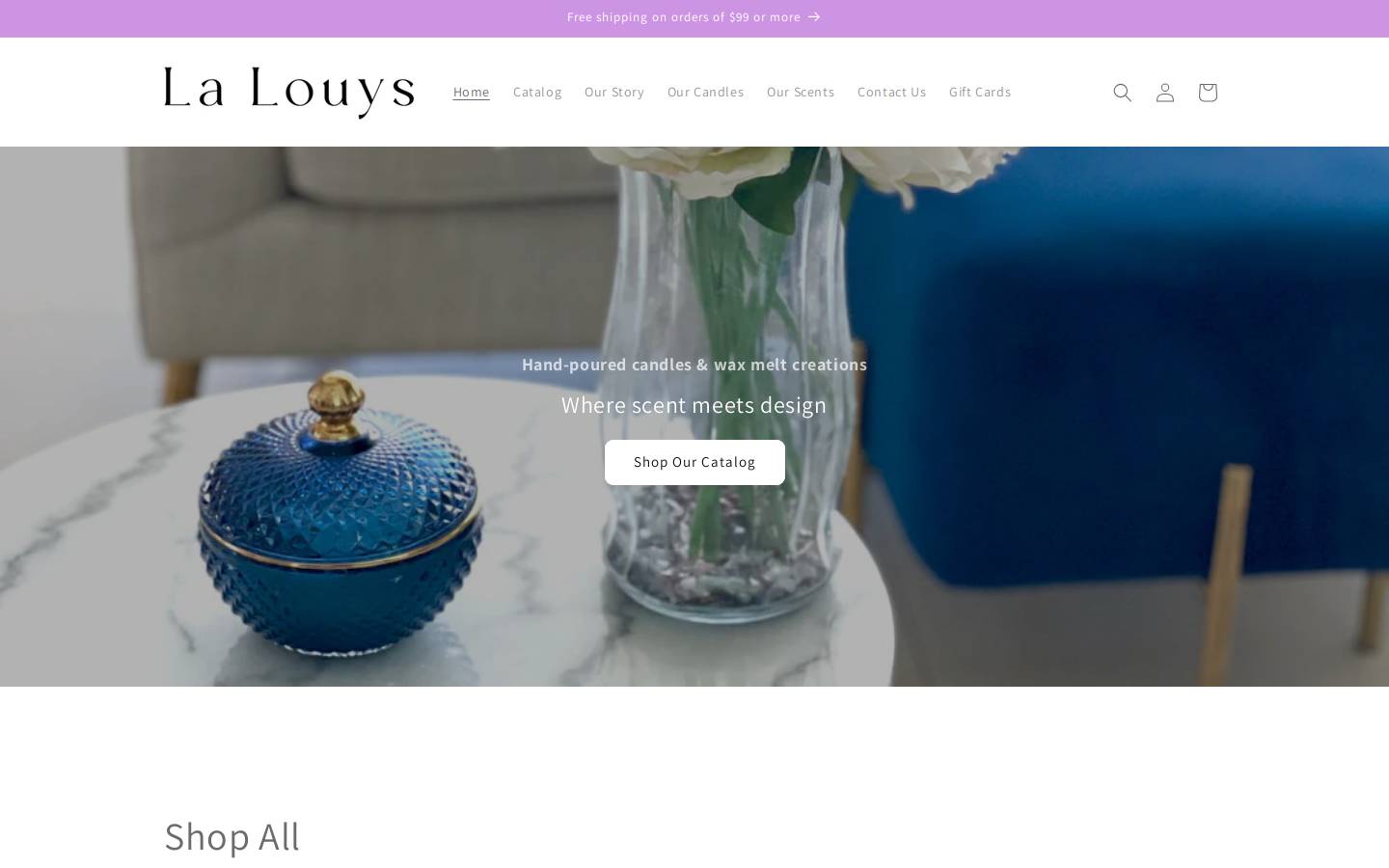 lalouys.com homepage screenshot