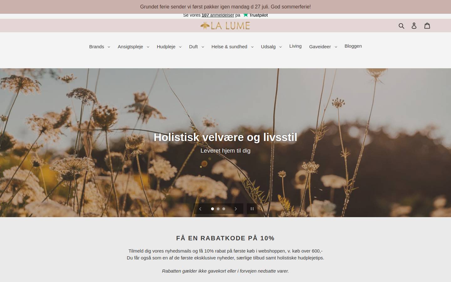 Lalume homepage screenshot