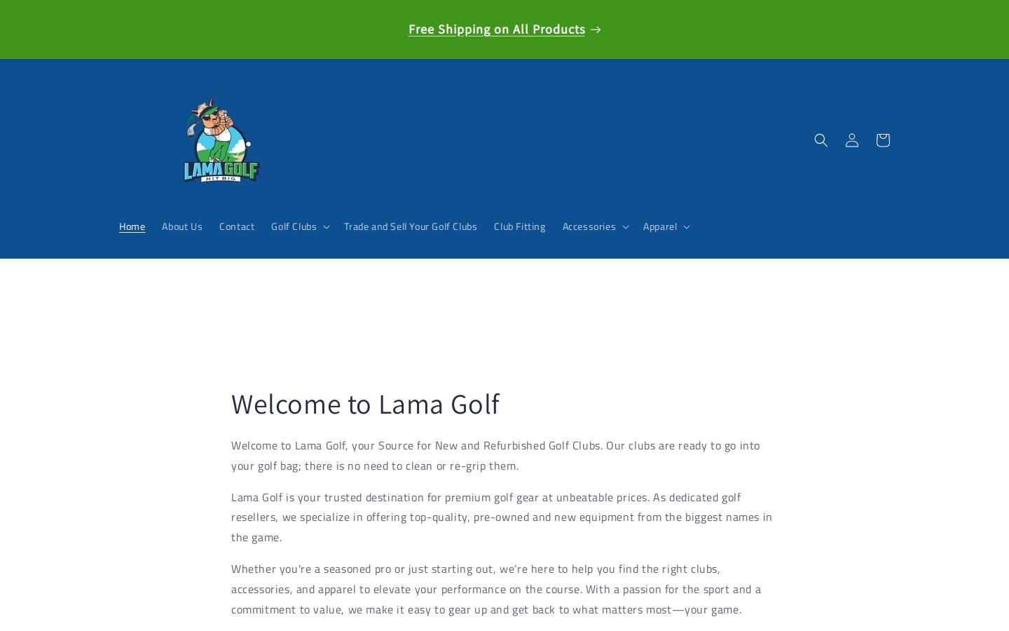 lama.golf homepage screenshot