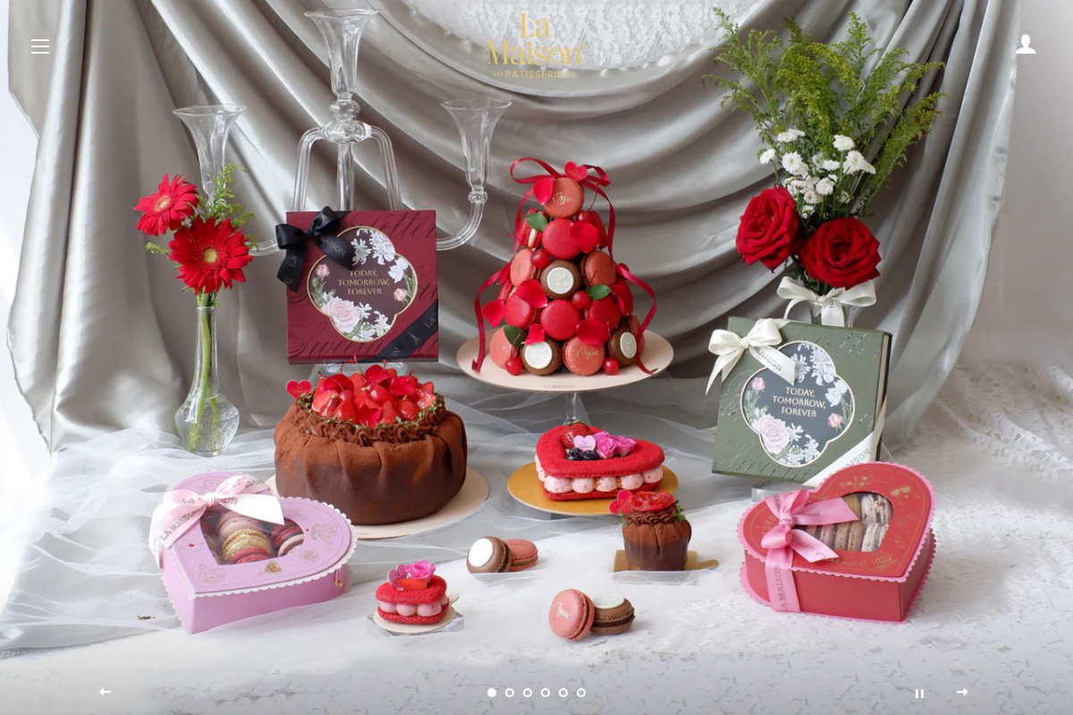 LA MAISON homepage screenshot