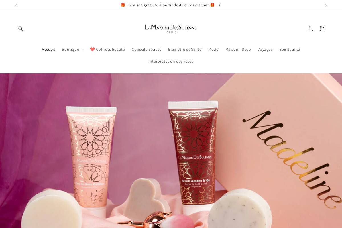 lamaisondessultans.com homepage screenshot
