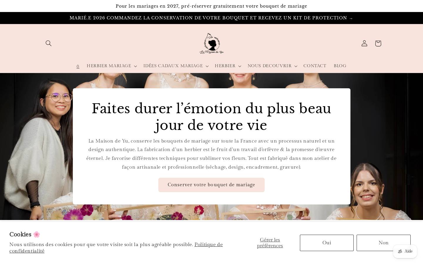 lamaisondeyu.com homepage screenshot