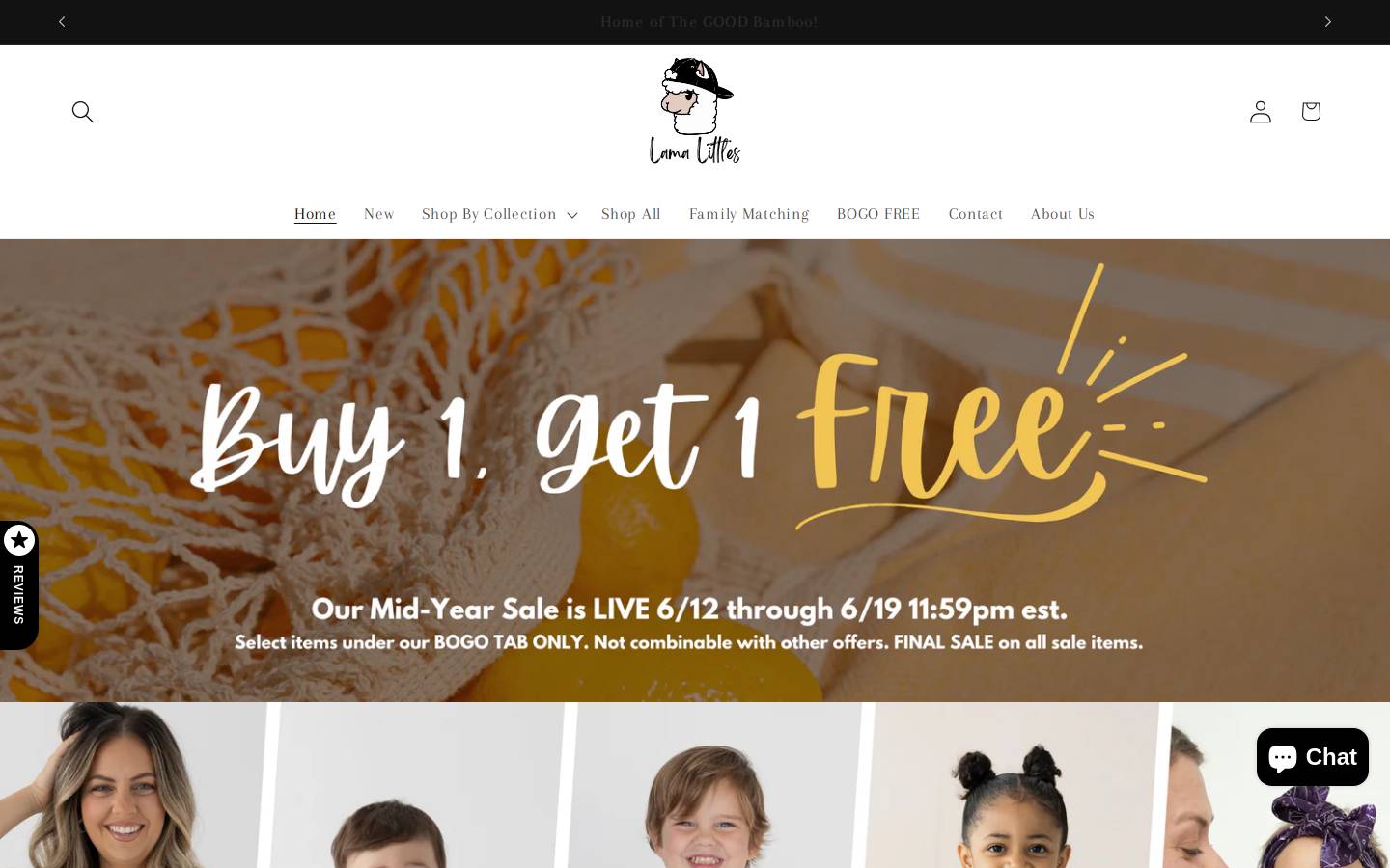 lamalittles.com homepage screenshot