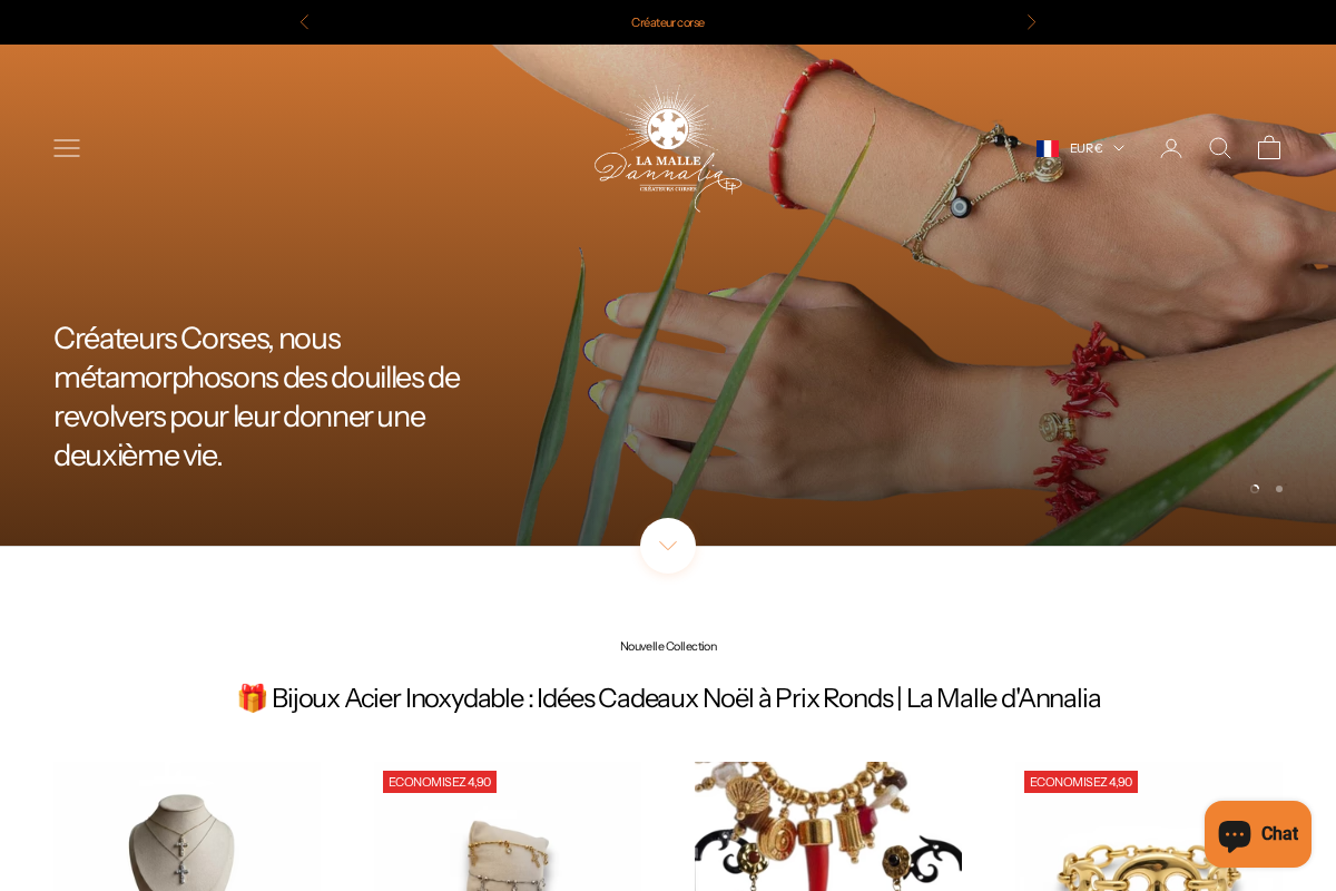 La Malle d'Annalia homepage screenshot