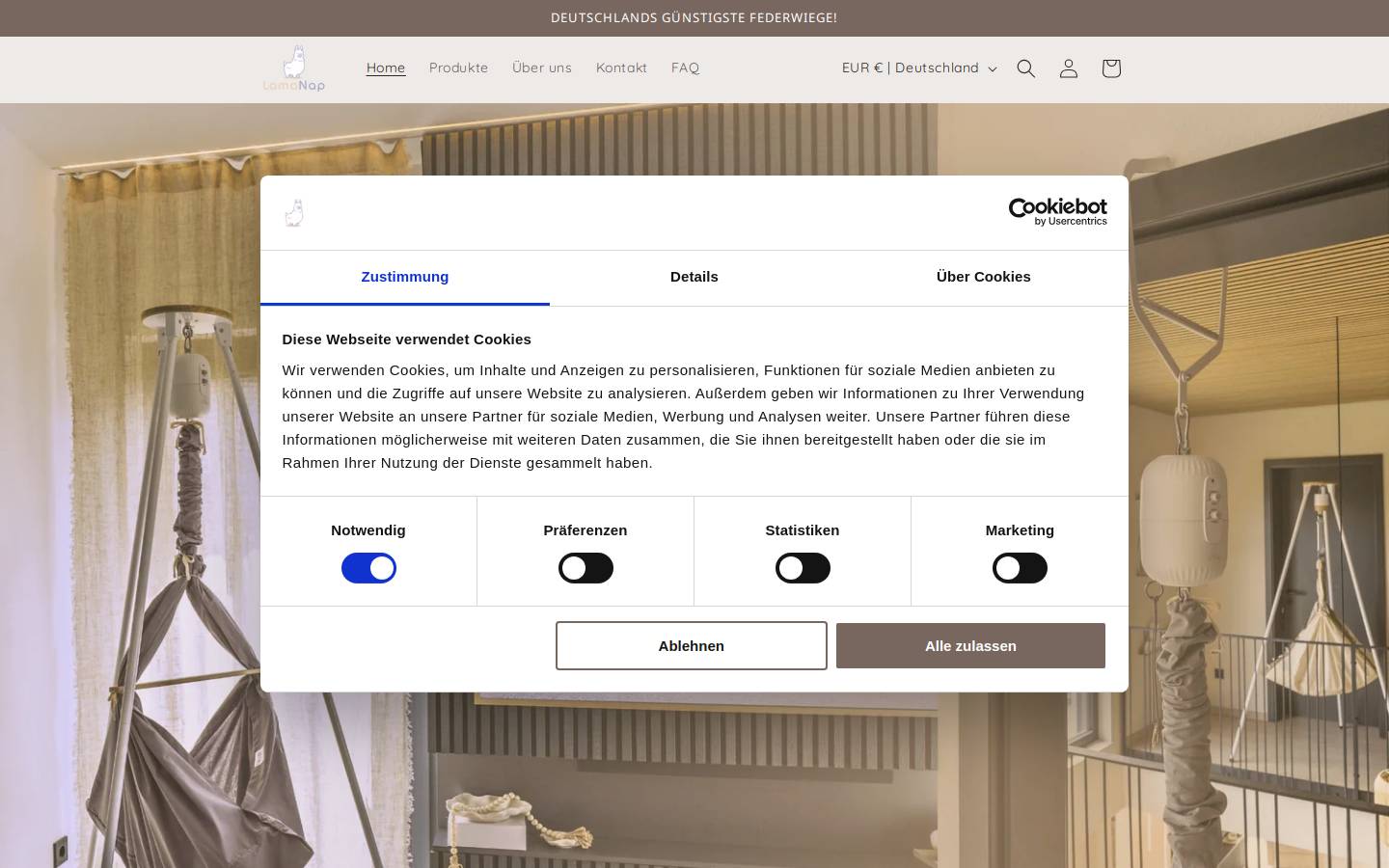 lamanap.de homepage screenshot