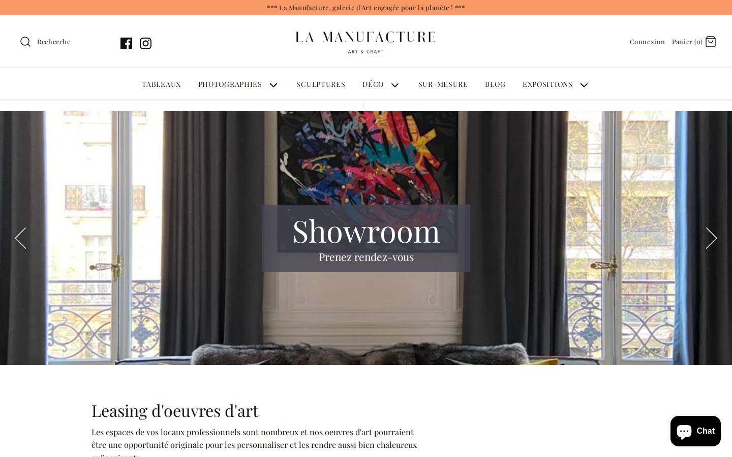 lamanufacture.com homepage screenshot