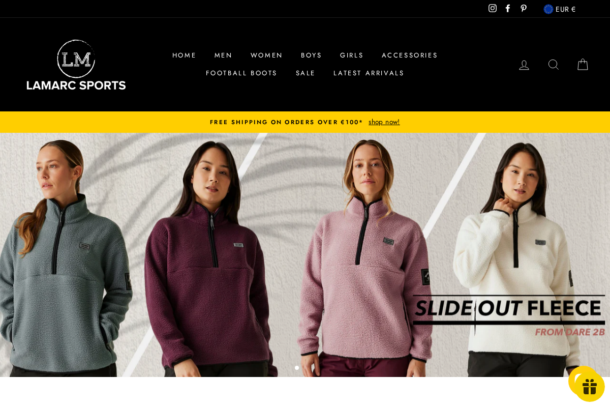 LaMarc Sports homepage screenshot