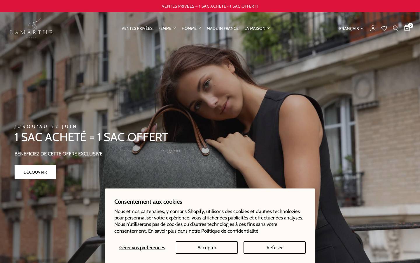 Lamarthe homepage screenshot