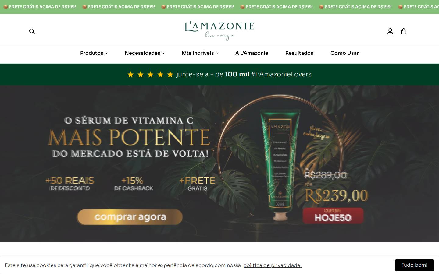 lamazonie.com.br homepage screenshot