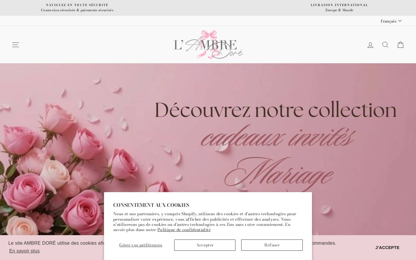 lambredore.com homepage screenshot