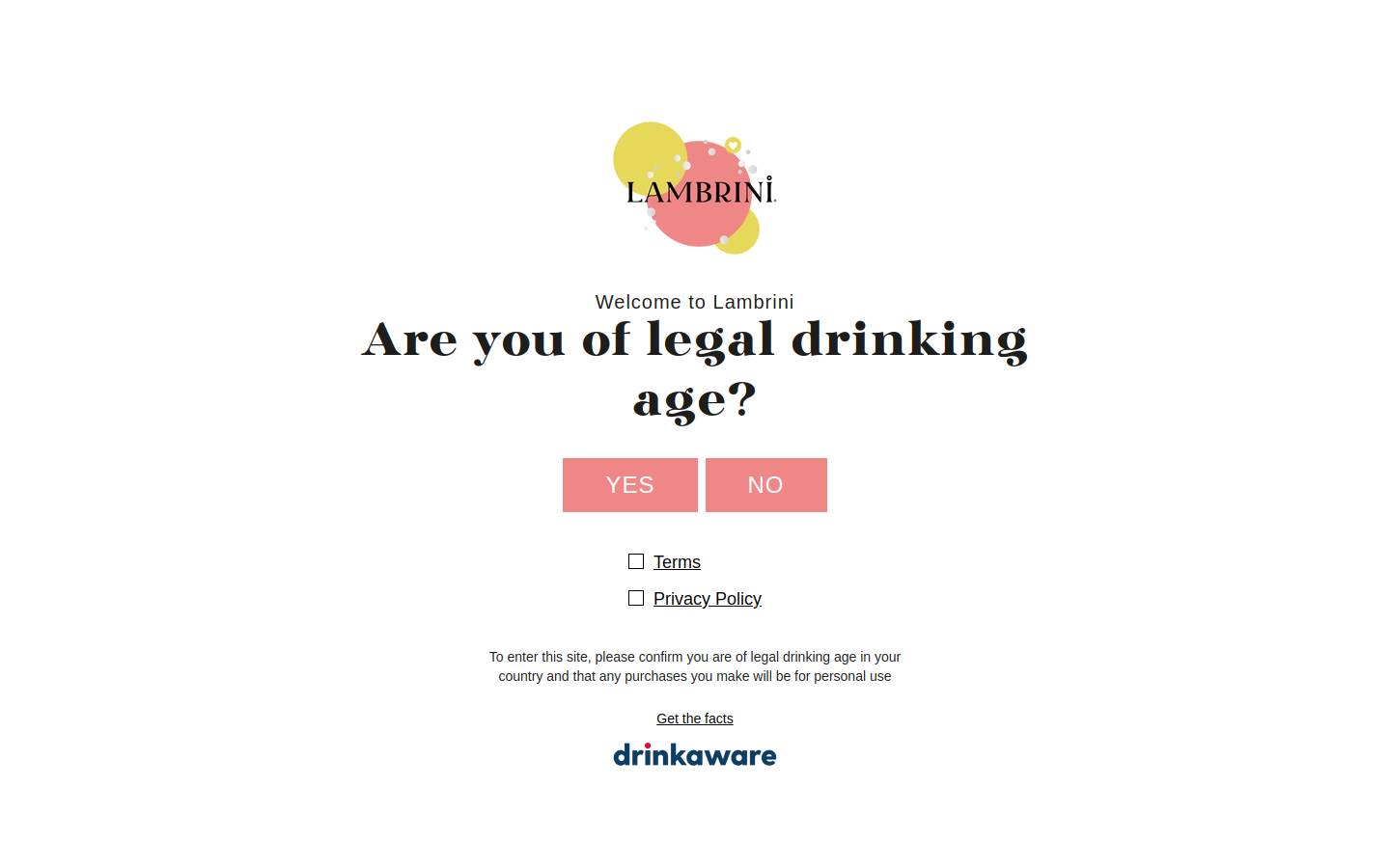 lambrini.co.uk homepage screenshot