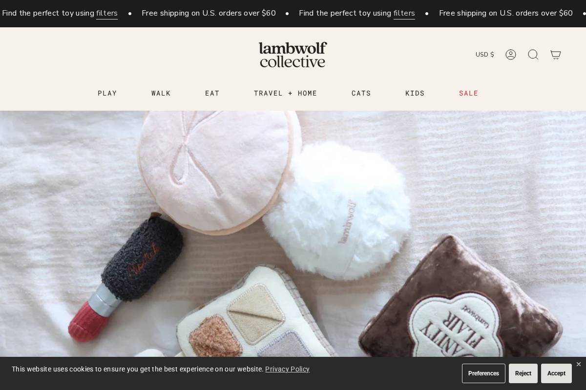 Lambwolf homepage screenshot