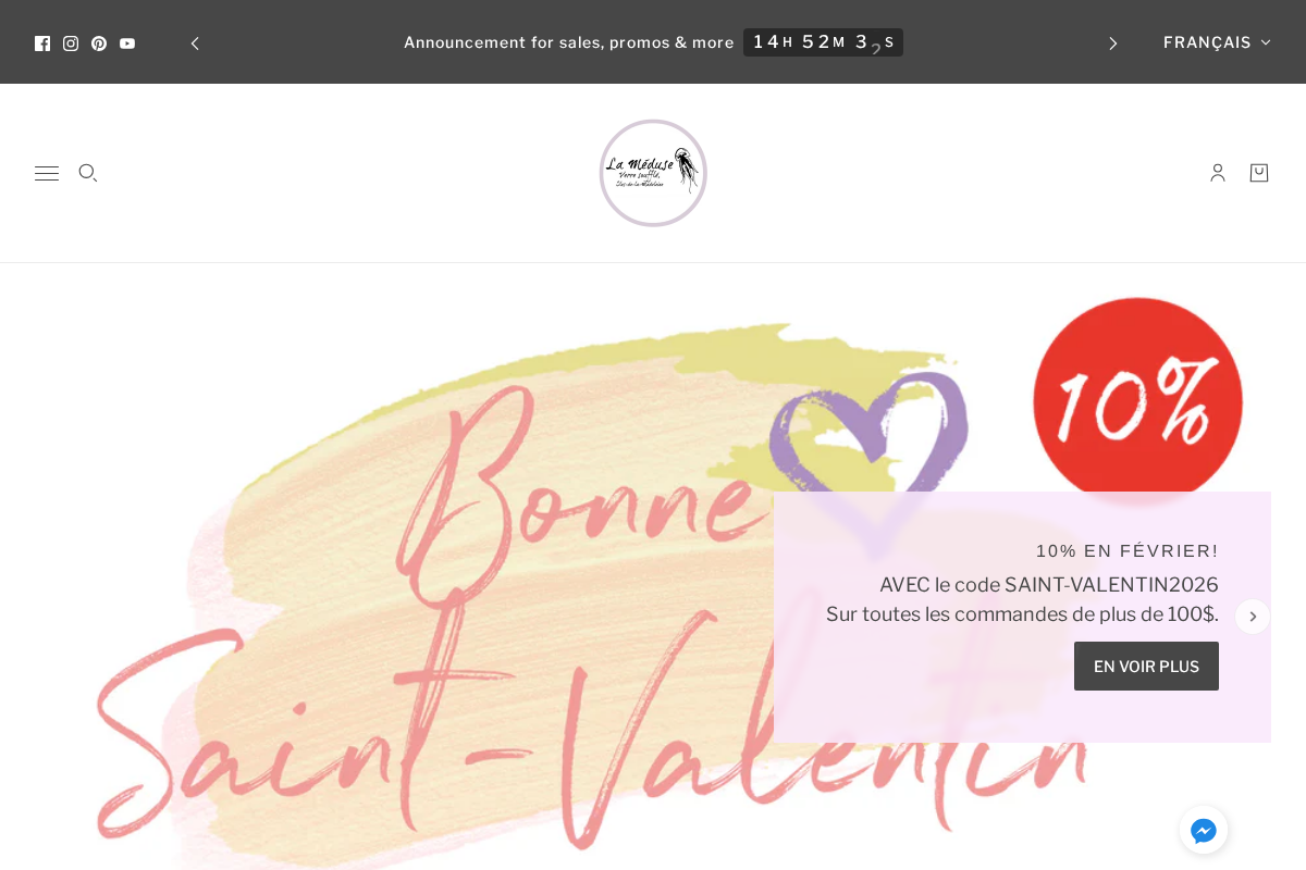 La Meduse - Verre soufflé homepage screenshot