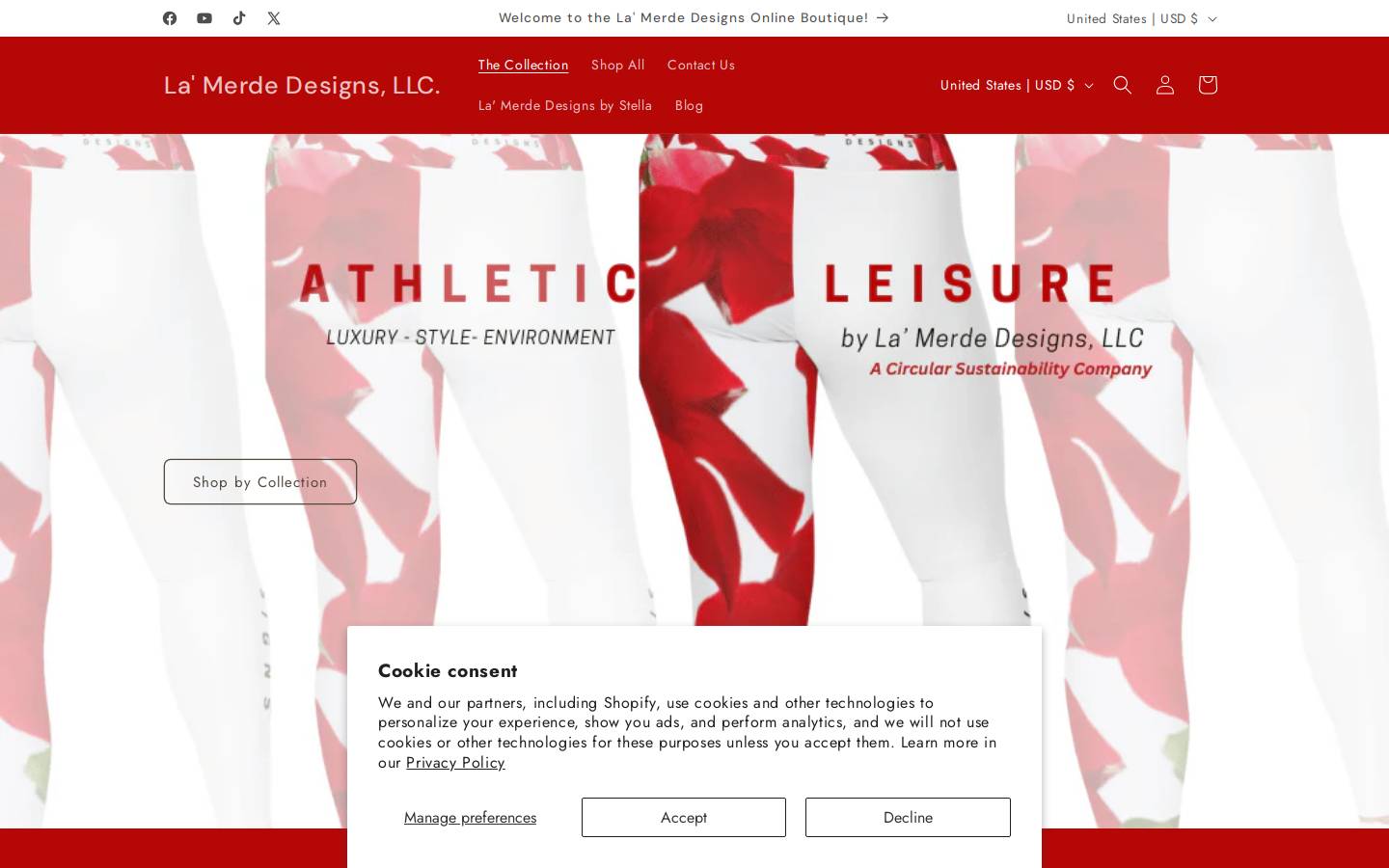 lamerdedesigns.com homepage screenshot