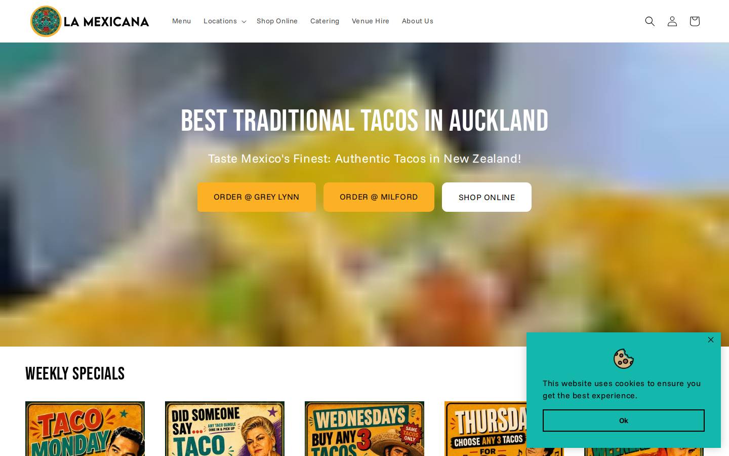 lamexicana.co.nz homepage screenshot