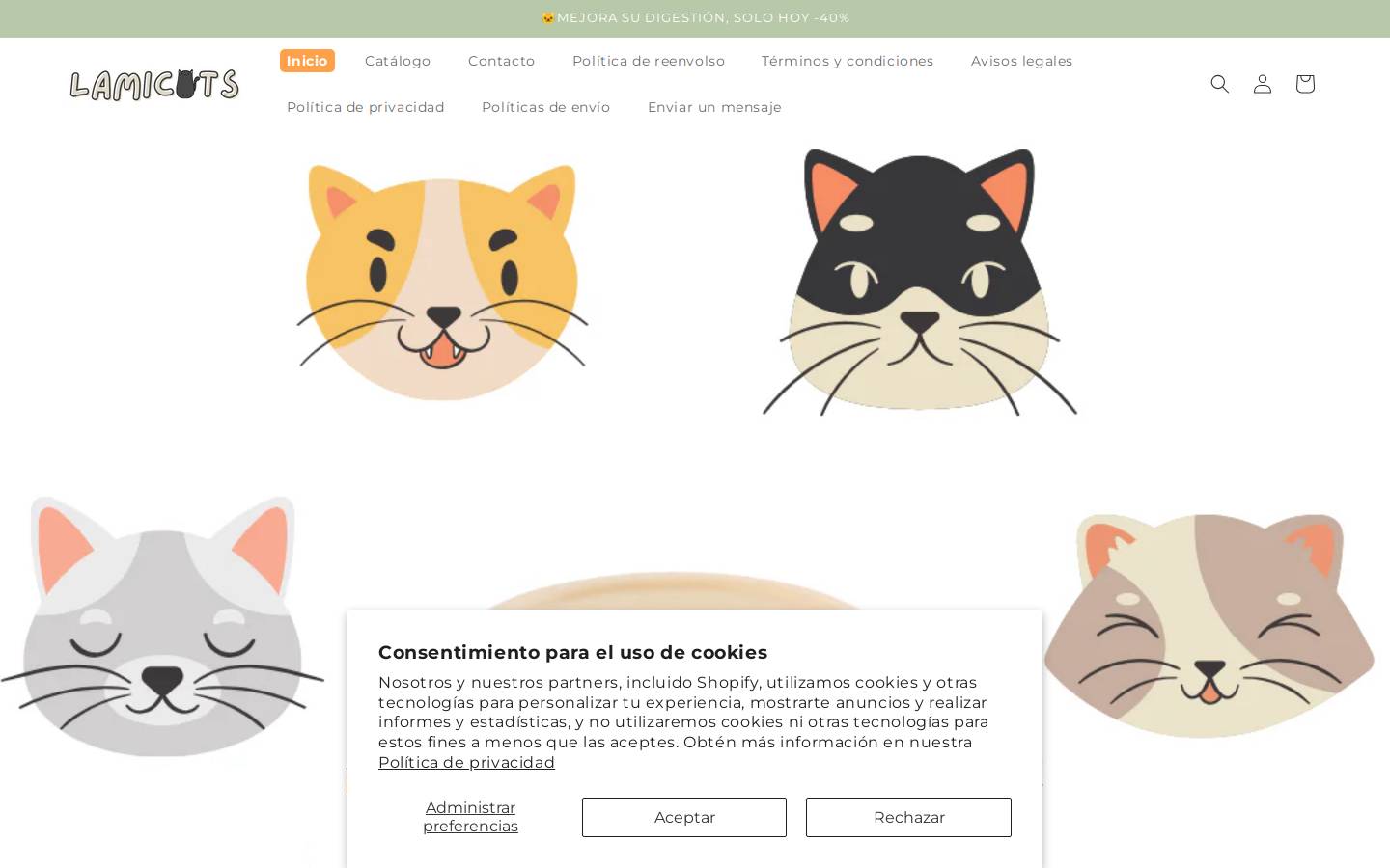 lamicats.store homepage screenshot