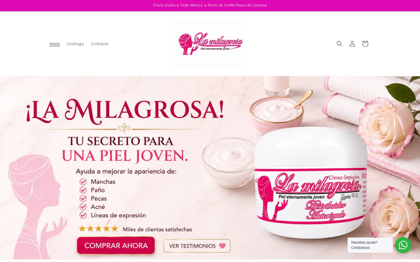 lamilagrosa.mx homepage screenshot