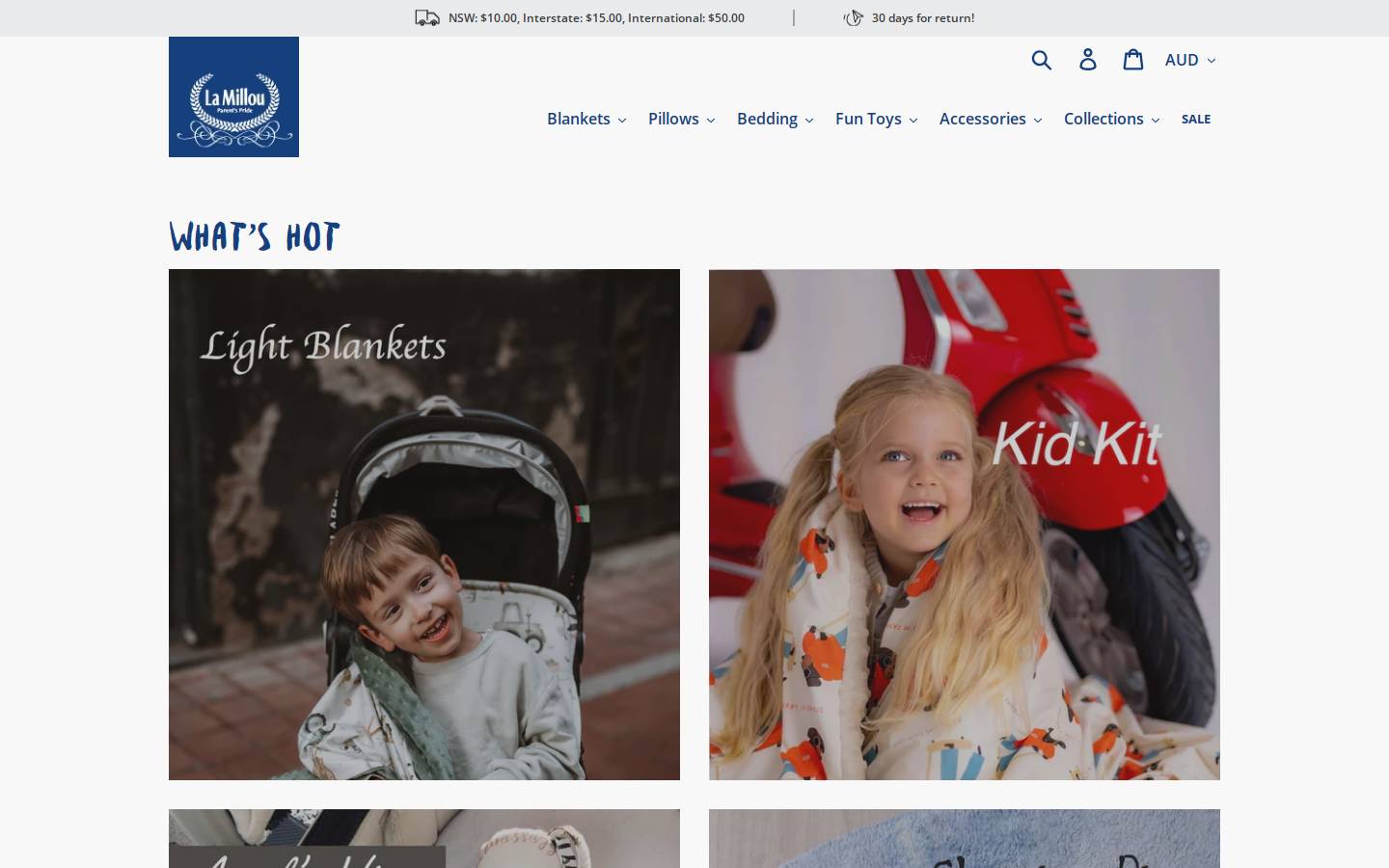 lamillou.com homepage screenshot