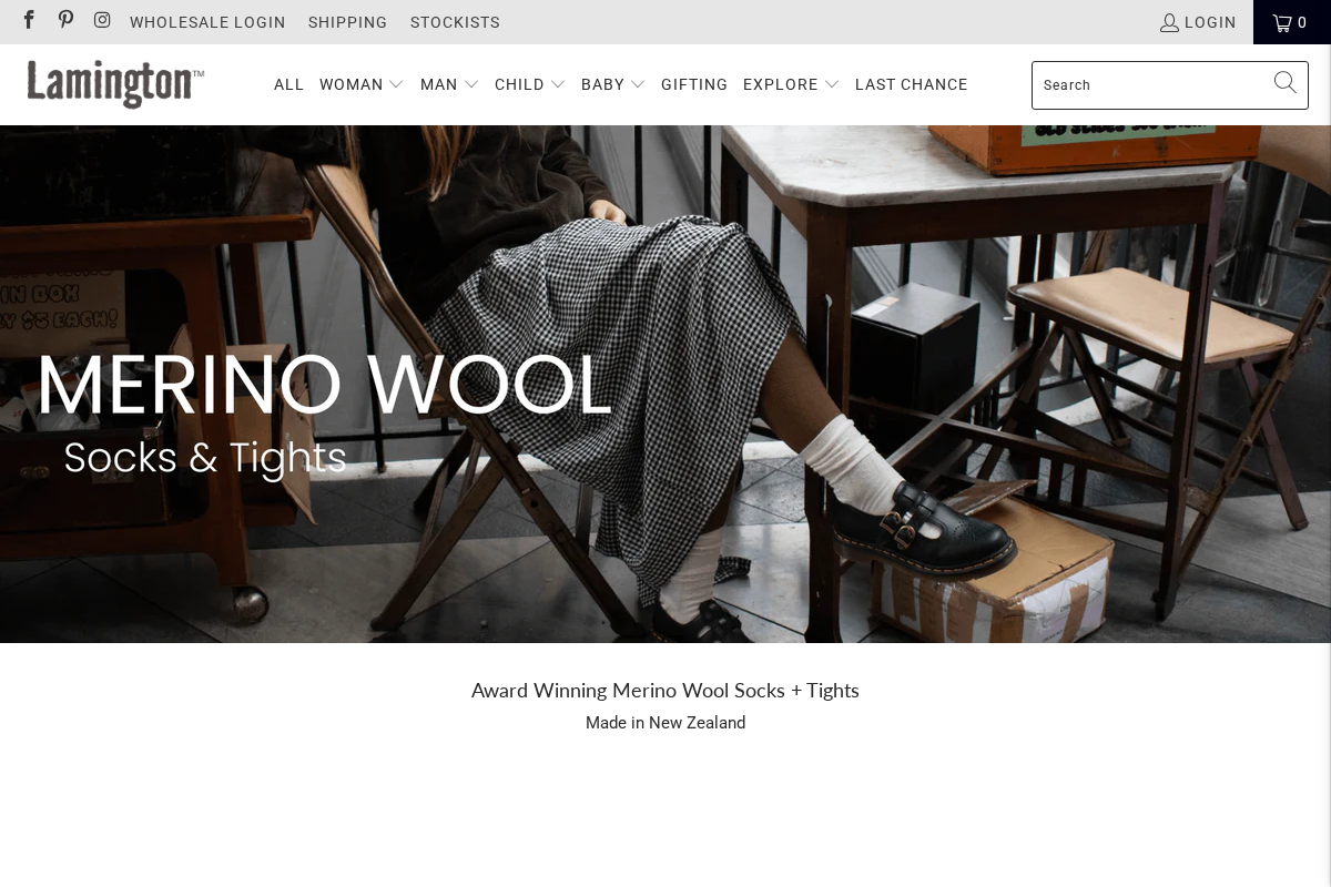 Lamington homepage screenshot