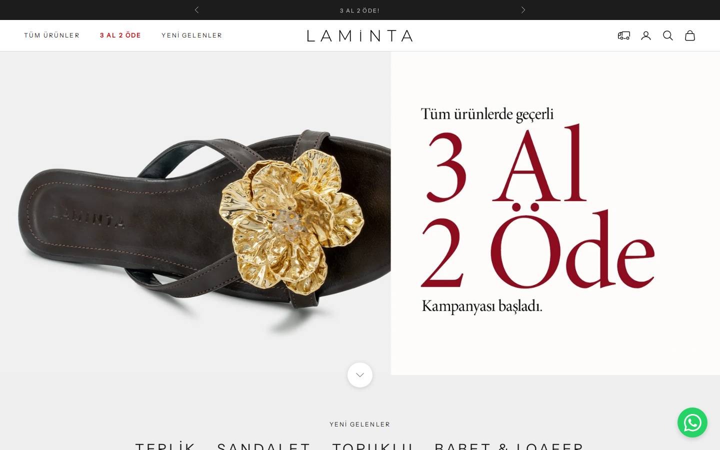 laminta.com homepage screenshot