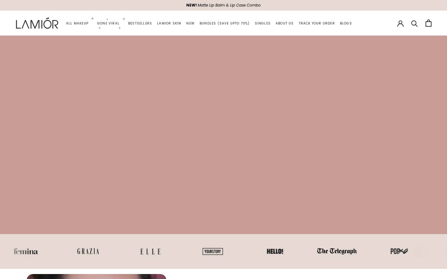 lamior.com homepage screenshot