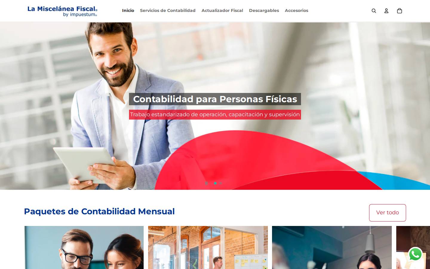 lamiscelaneafiscal.com homepage screenshot