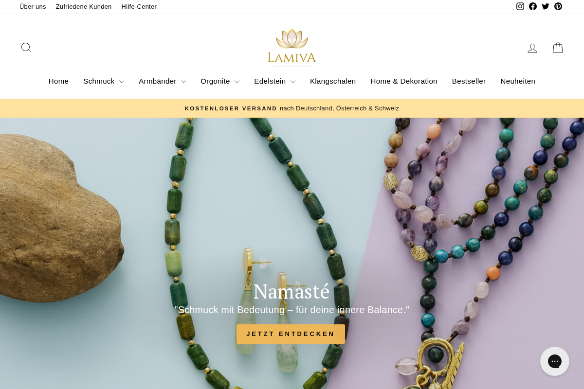 Lamiva homepage screenshot