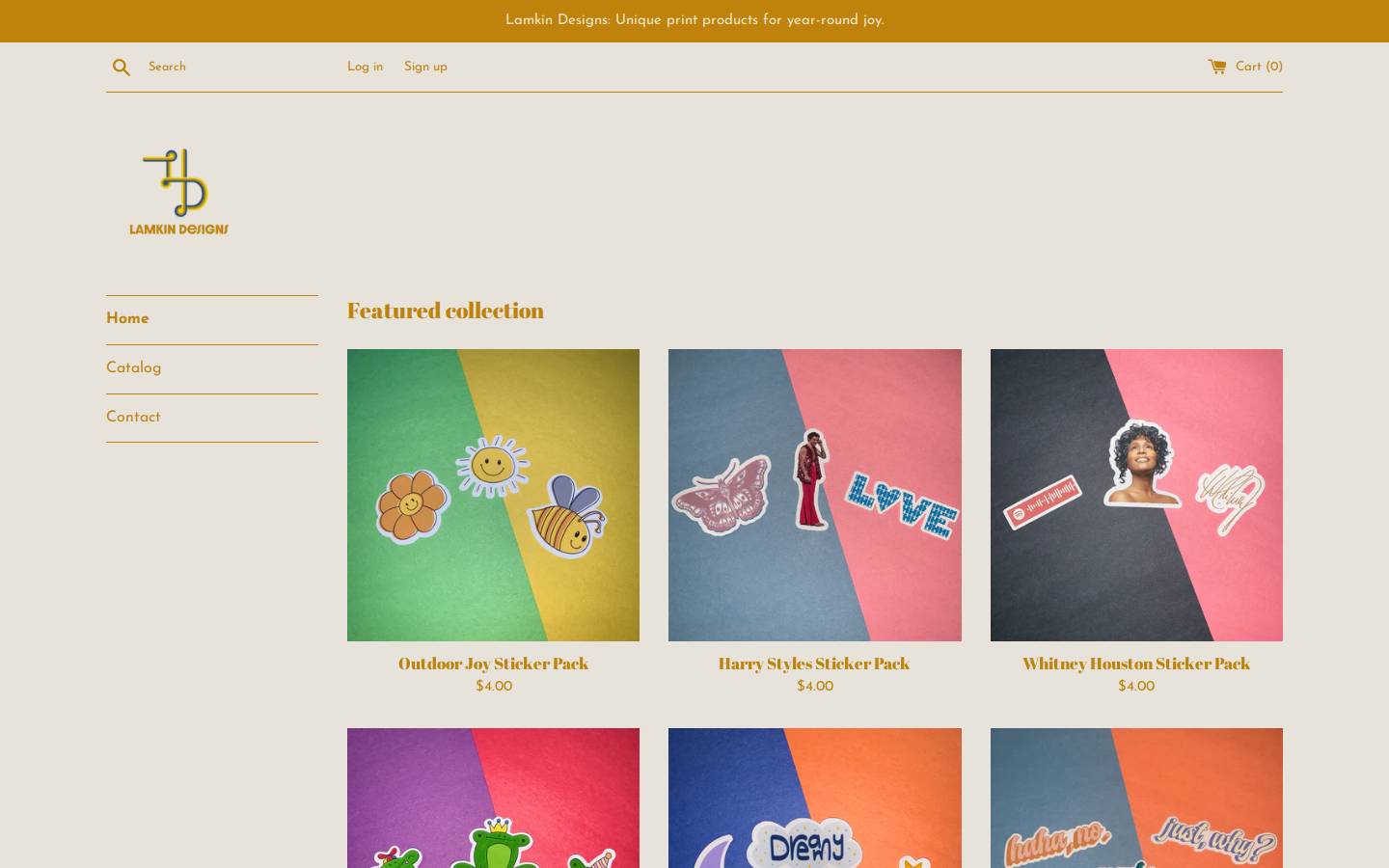 lamkindesigns.com homepage screenshot