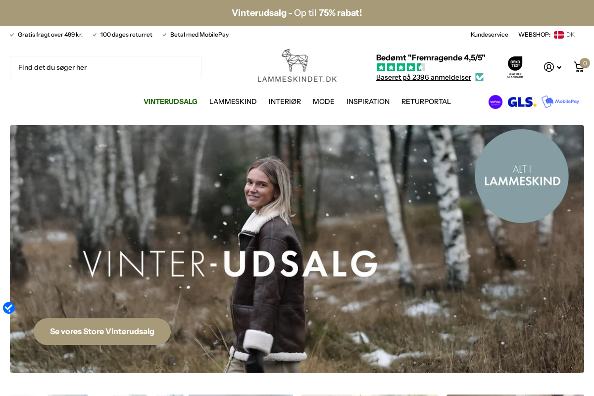 Lammeskindet.dk homepage screenshot