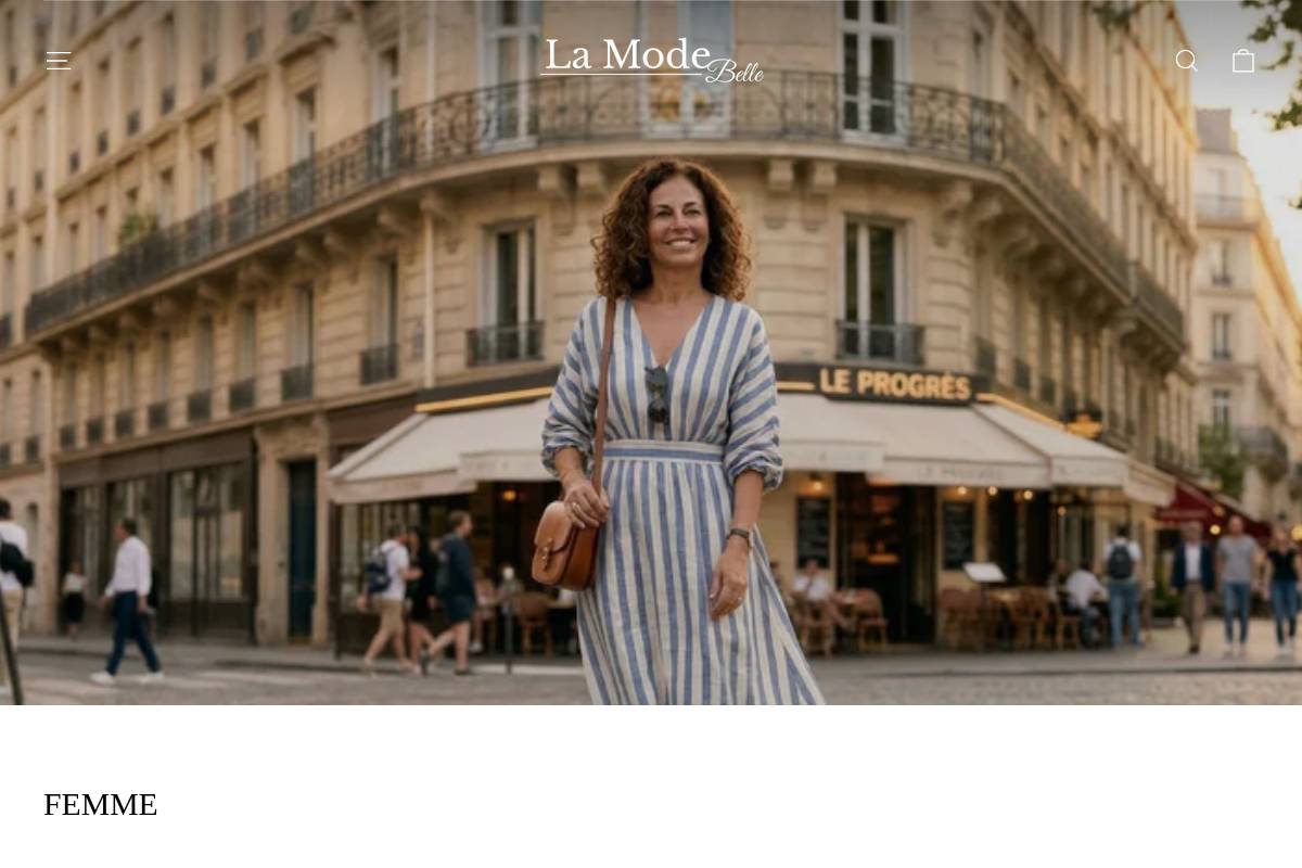 lamodebelle.com homepage screenshot