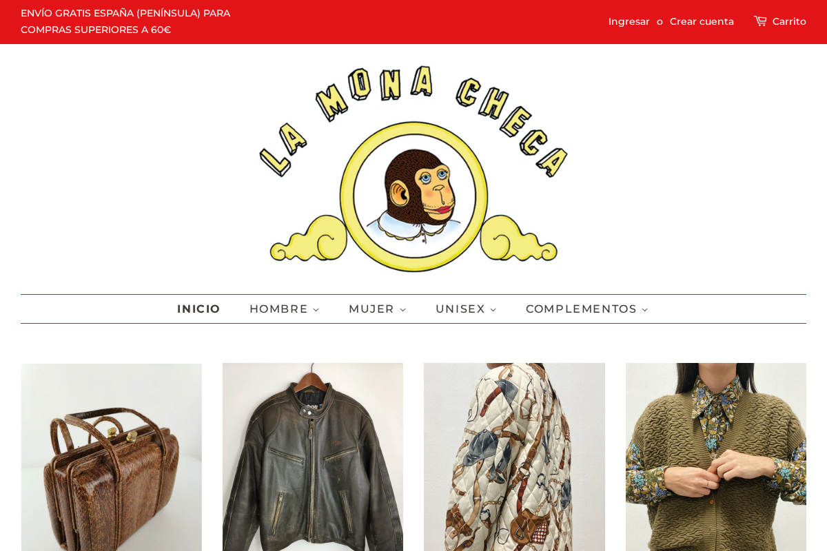 La Mona Checa Vintage homepage screenshot