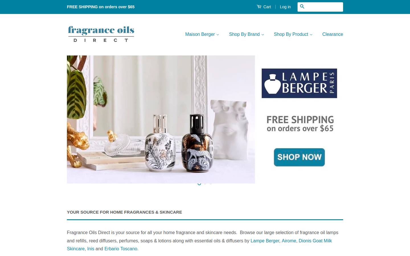 lampeoilsdirect.com homepage screenshot