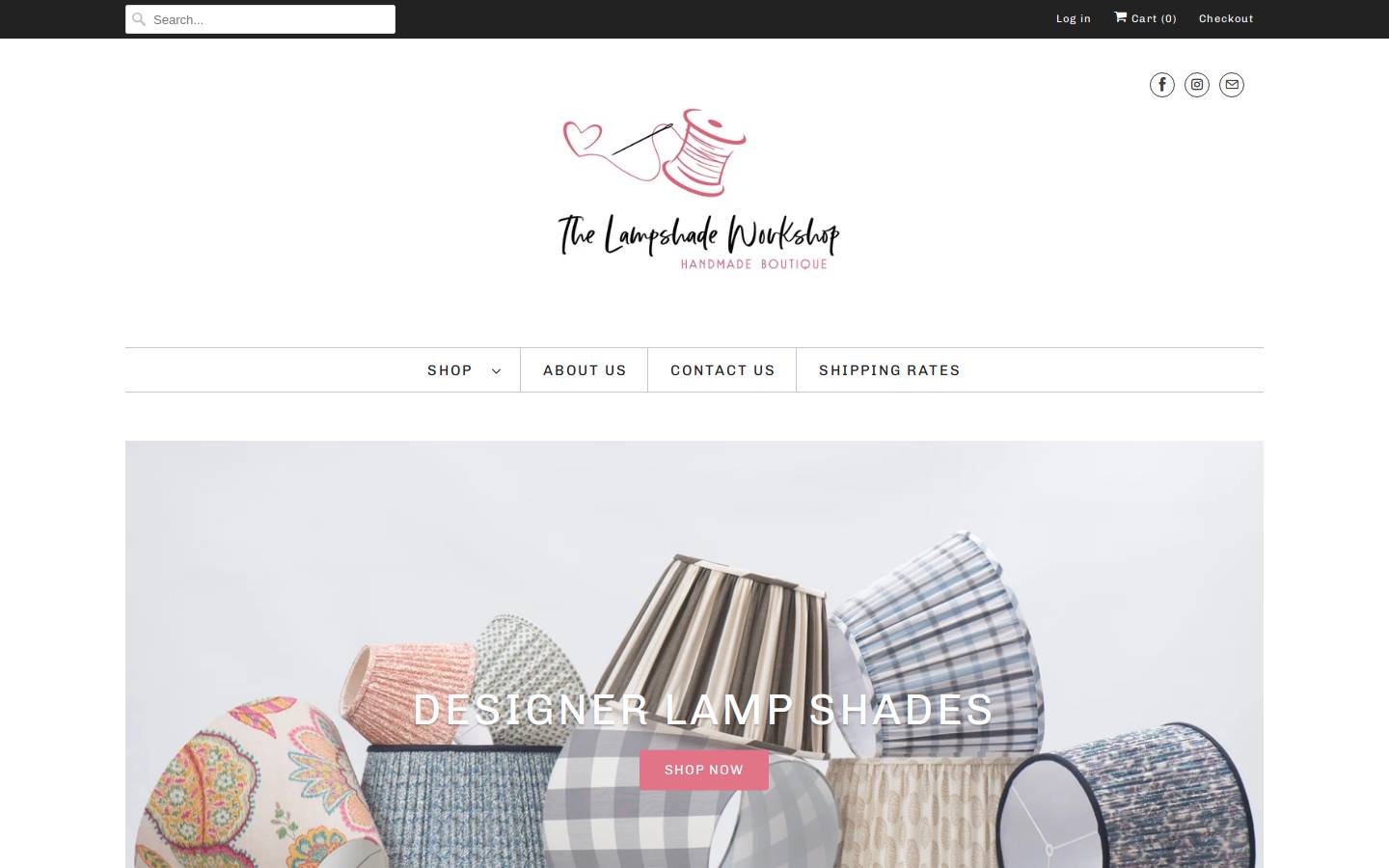 lampshadeworkshop.au homepage screenshot