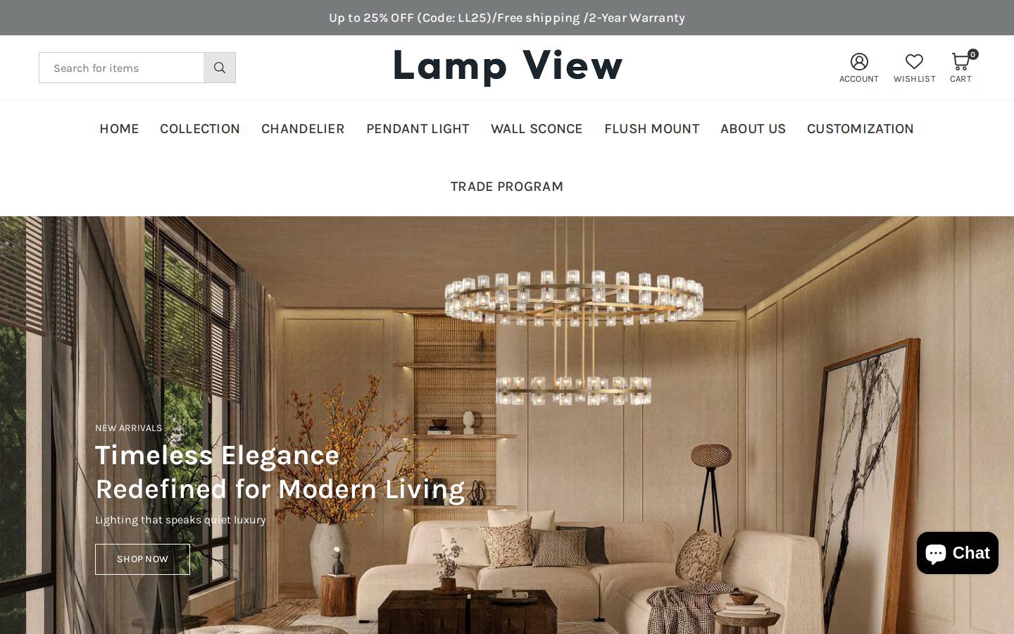 lampview.com homepage screenshot