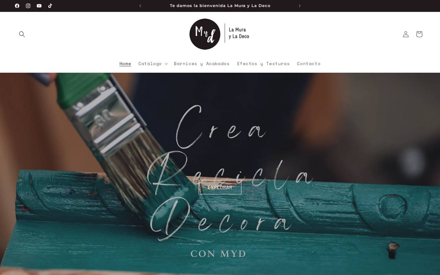 lamurayladeco.cl homepage screenshot