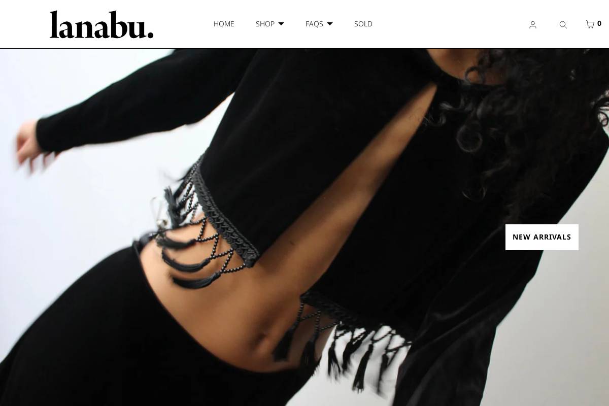 lanabu.com homepage screenshot